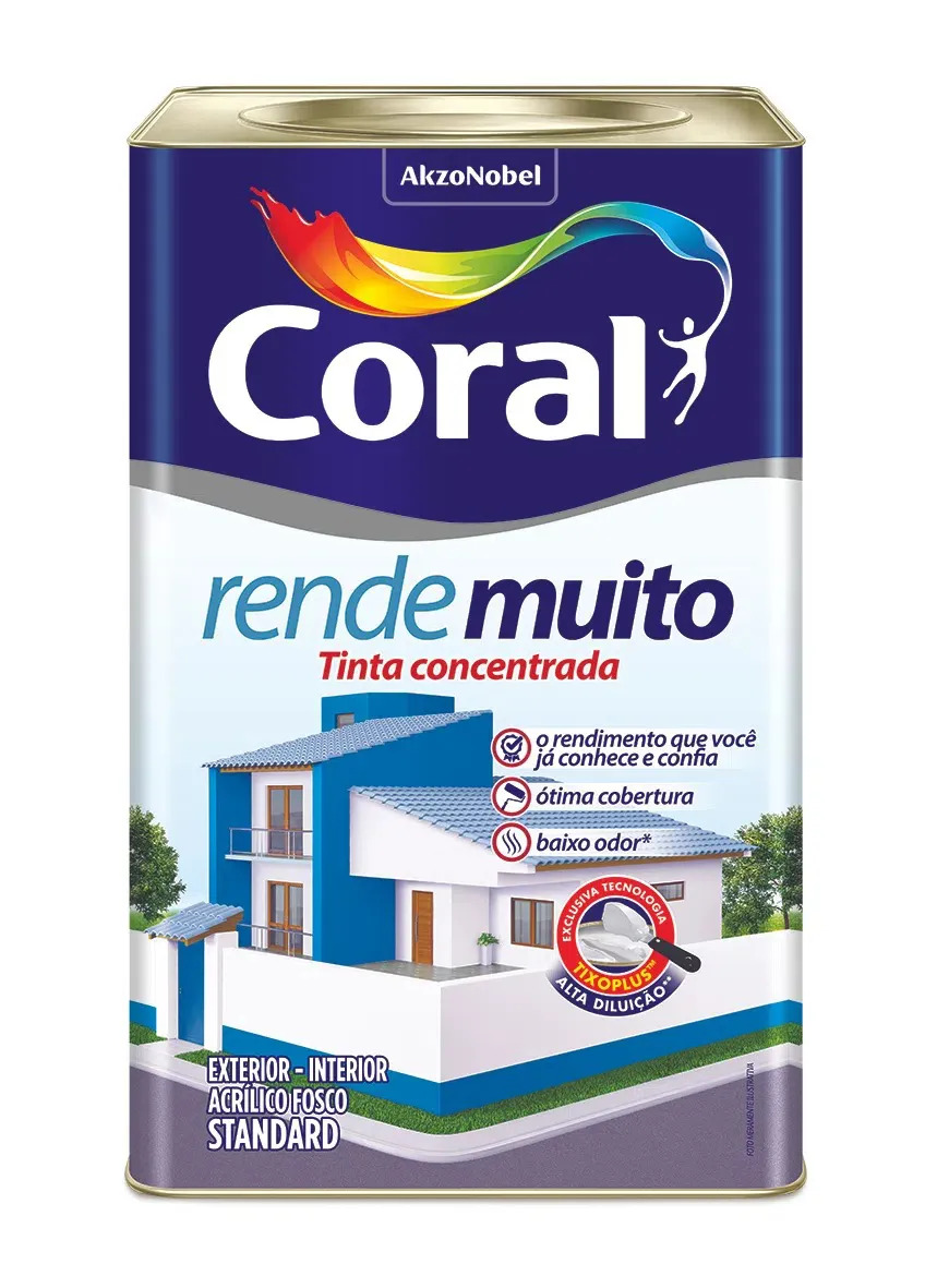 Tinta Coral Acrílico Fosco